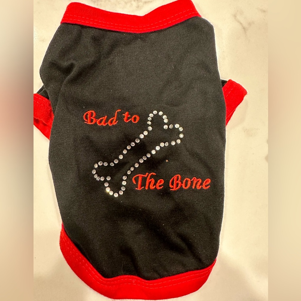 Dog Apparel Set - Woof and Bad to the Bone - Picture 3 of 15